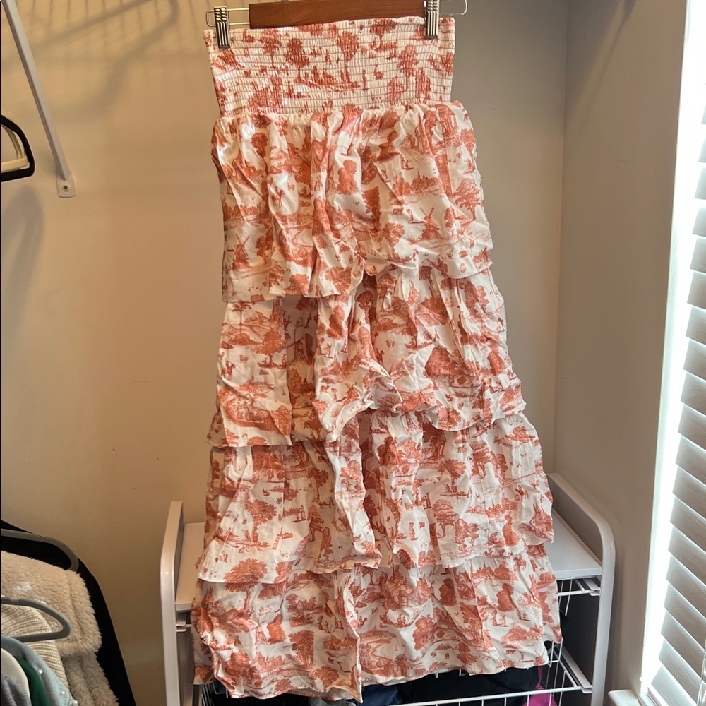 WEWOREWHAT Floral Tiered Women's Skirt